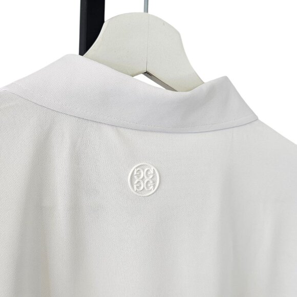 G/FORE Mens Short Sleeve Polo, White, Collared, Henley, Golf, Size Large - Picture 5 of 10